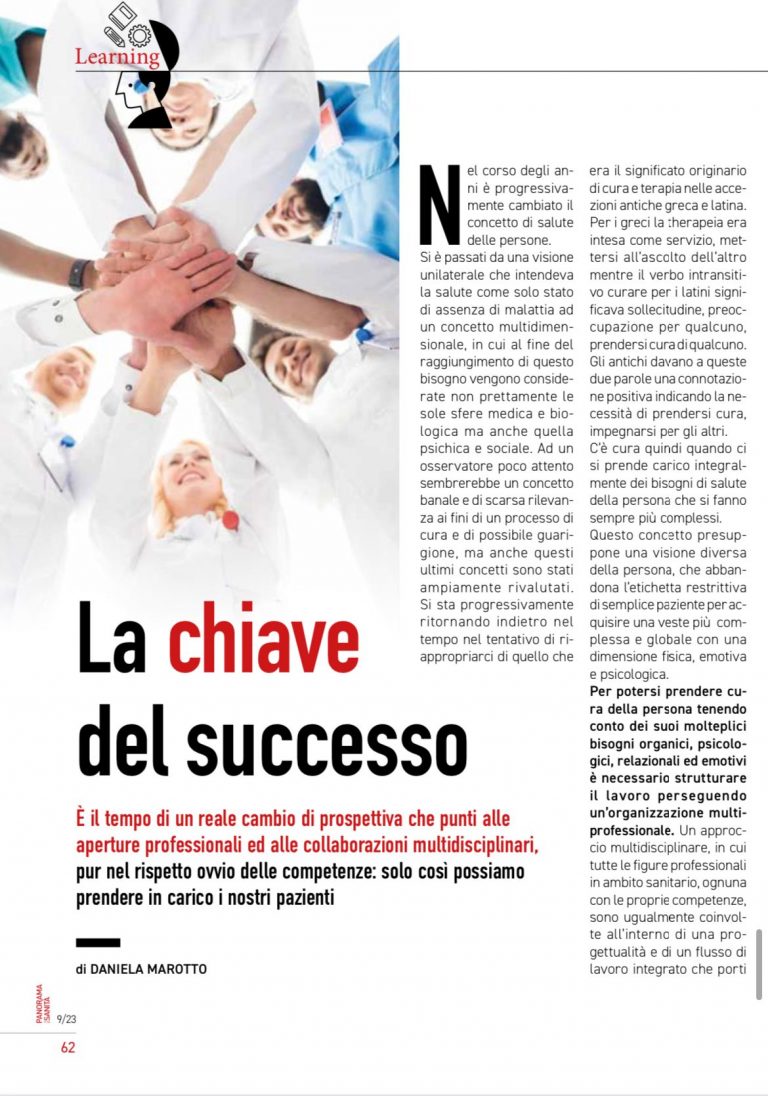 La chiave del successo in Reumatologia: aperture professionali e multidisciplinarietà