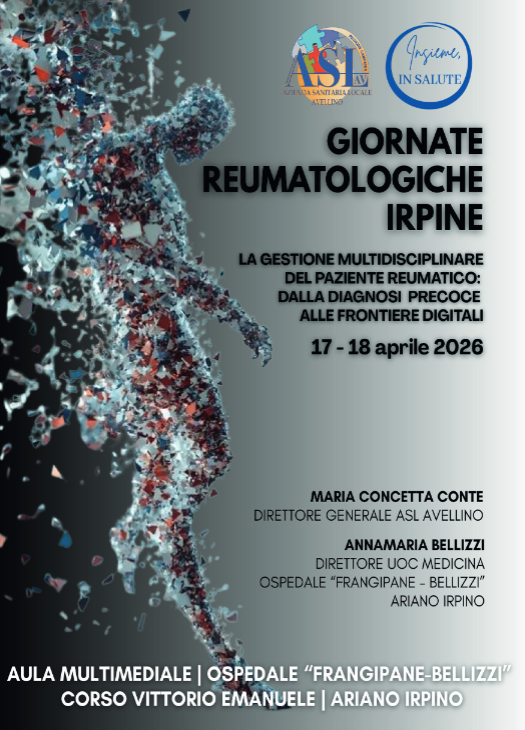 Giornate Reumatologiche Irpine – 3 Ed. Ariano Irpino (Av) 17 e 18 aprile 2026